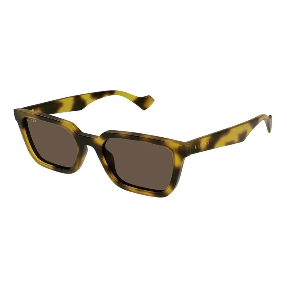 NEW GUCCI SUNGLASSES MEN YELLOW HAVANA BROWN EYEWEAR GUCCI GG1539S 005